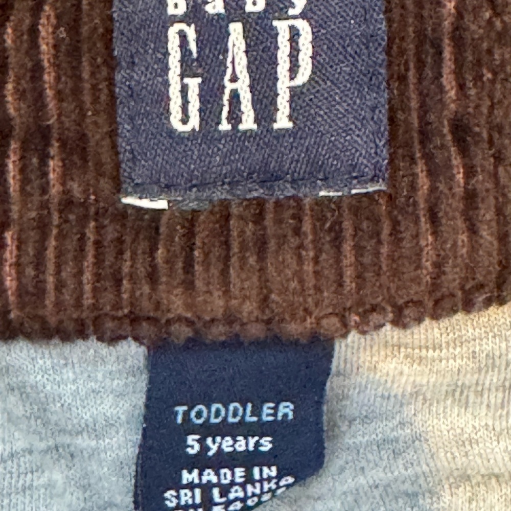 Baby Gap Brown Corduroy Hooded Utility Jacket Lined Toddler Coat Size 5 - Picture 2 of 10